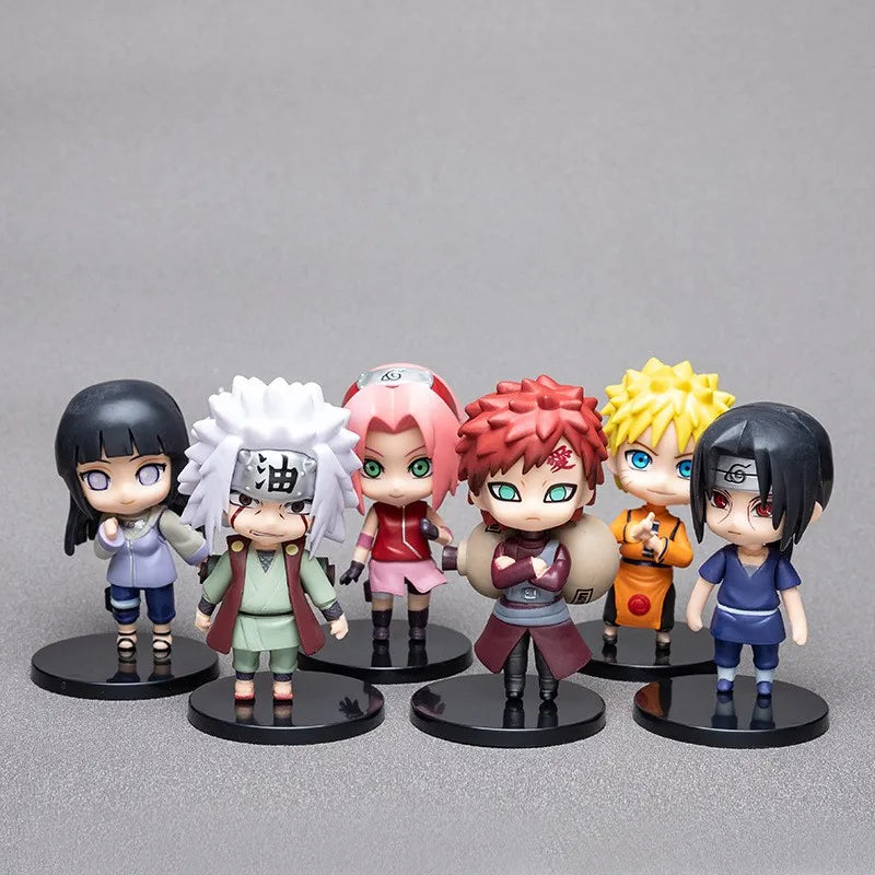 6 styles 9cm Anime Naruto Figures PVC Q Version Doll Gaara Kakashi Figure Room Decoration Anime Figure 6 styles 9cm Anime Naruto Figures PVC Q Version Doll Gaara Kakashi Figure Room Decoration Anime Figure